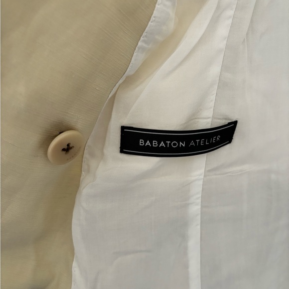 Beige Babaton Linen Blend Blazer - Picture 7 of 7
